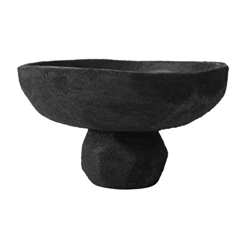 Mudo Home Black Stone Dekorati̇f Sunumluk 23x23x14 Cm