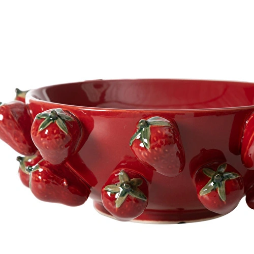 Mudo Home Strawberry Dekorati̇f Kase 32x32x12cm