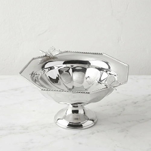 Lucky Art Kelebek Figürlü Paslanmaz Çelik Dekoratif Gondol 22 Cm