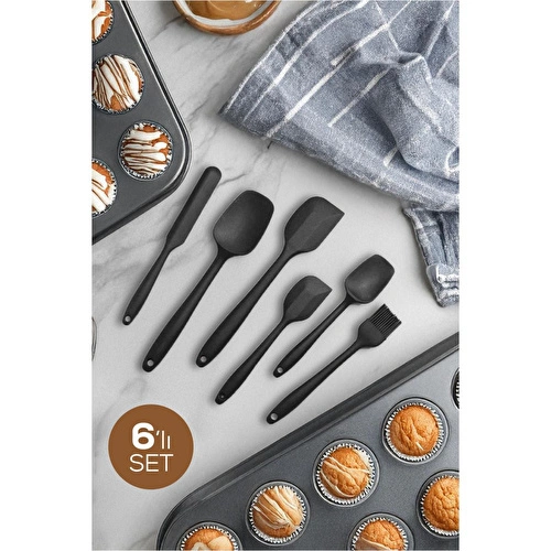 Vienev 6 Parça Silikon Servis Seti Siyah