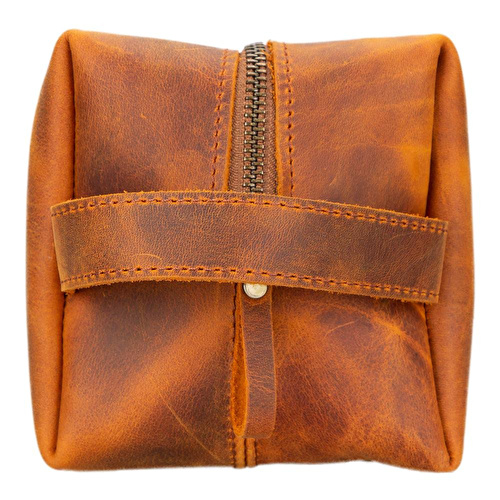 Bloominbag Voyage Golden Sand Hakiki Deri Dopp Kit – X Large