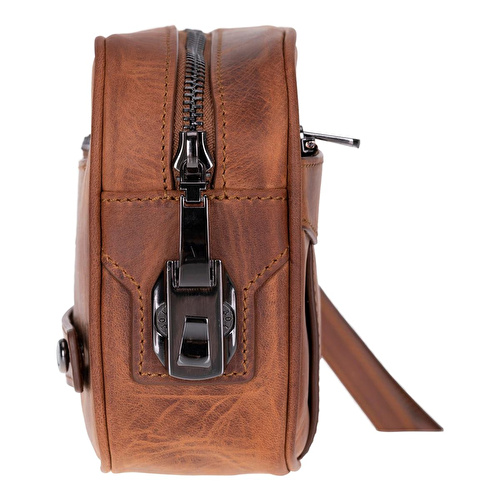 Bloominbag Forge Wrist Heritage Saddle Luxe Hakiki Deri Unisex Kilitli Clutch