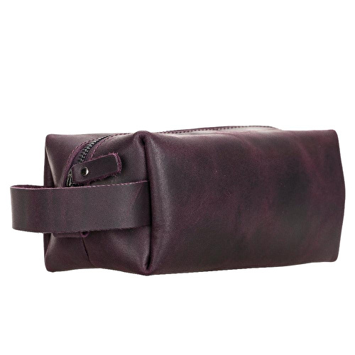 Bloominbag Voyage Dusty Plum Hakiki Deri Dopp Kit – X Large