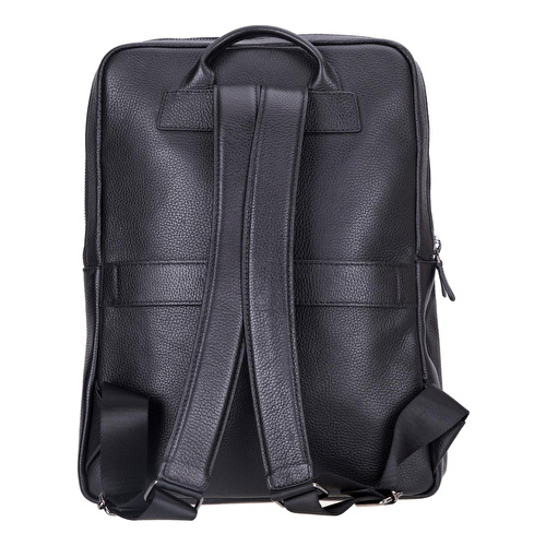 Bloominbag Atelier Onyx Black Hakiki Deri Laptop Sırt Çantası – 16” Uyumlu