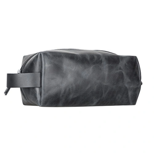 Bloominbag Voyage Marine Blue Hakiki Deri Dopp Kit – X Large