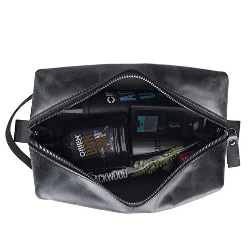 Bloominbag Voyage Marine Blue Hakiki Deri Dopp Kit – X Large