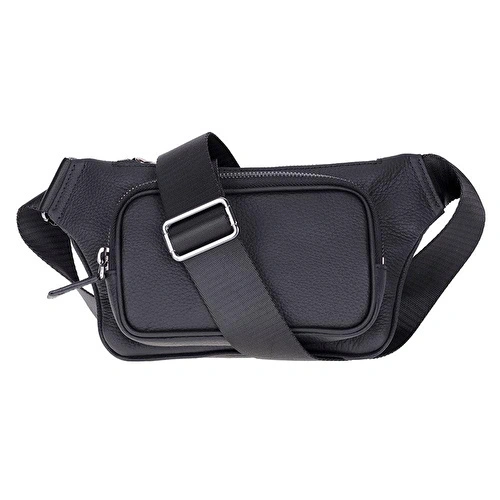 Bloominbag Bloombag Noir Black Hakiki Deri Crossbody Belt Bag
