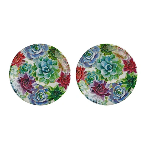 Lucky Art Vivace Melamin 2’lü Tabak Seti 23 Cm