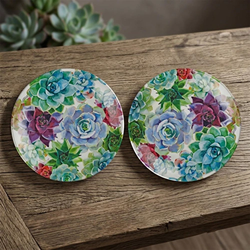 Lucky Art Vivace Melamin 2’lü Servis Tabağı Seti 28 Cm