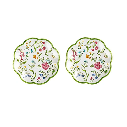 Lucky Art Laurus Melamin 23cm 2'li Tabak Seti