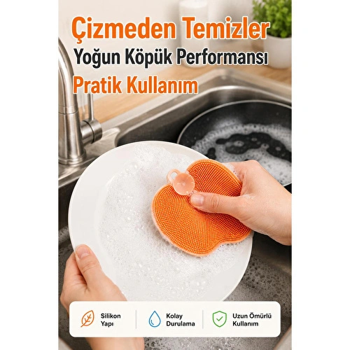 Vienev Elma Şekilli Çok Amaçlı Silikon Bulaşık Ve Sebze Yıkama Fırçası Karışık Renk | Temizlik Aparatı Vienev Elma Şekilli Çok Amaçlı Silikon Bulaşık Ve Sebze Yıkama Fırçası Karışık Renk | Temizlik Aparatı