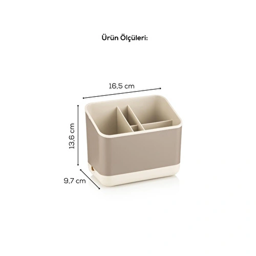 Vienev 5 Bölmeli Organizer Kaşıklık Tezgah Üstü Kaşık Düzenleyici Bej Vienev 5 Bölmeli Organizer Kaşıklık Tezgah Üstü Kaşık Düzenleyici Bej