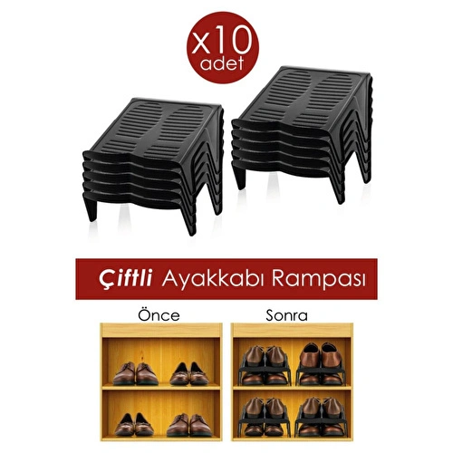 Vienev 10'lu Çiftli Ayakkabı Rampası