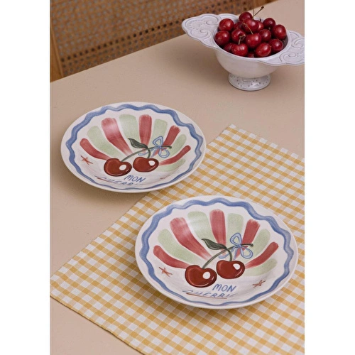 The Mia Italian Summer Yemek Tabağı 2 Li Set 22 Cm