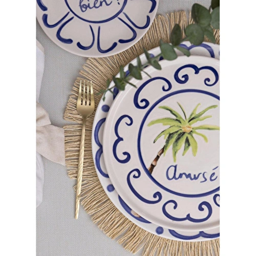 The Mia Palma Servis Tabağı 6lı Set 26 Cm The Mia Palma Servis Tabağı 6lı Set 26 Cm