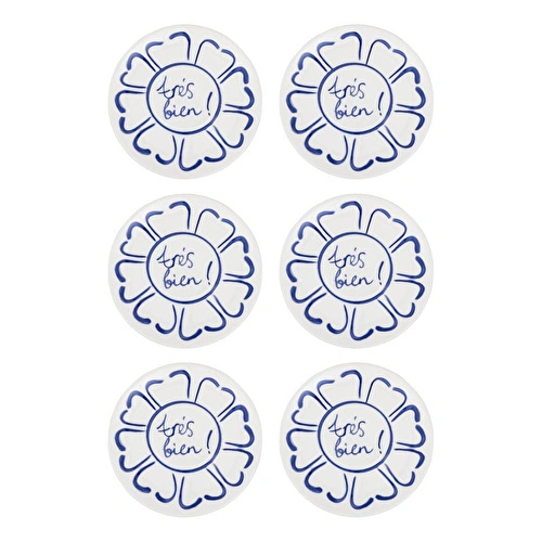 The Mia Palma Pasta Tabağı 6lı Set 19 Cm The Mia Palma Pasta Tabağı 6lı Set 19 Cm