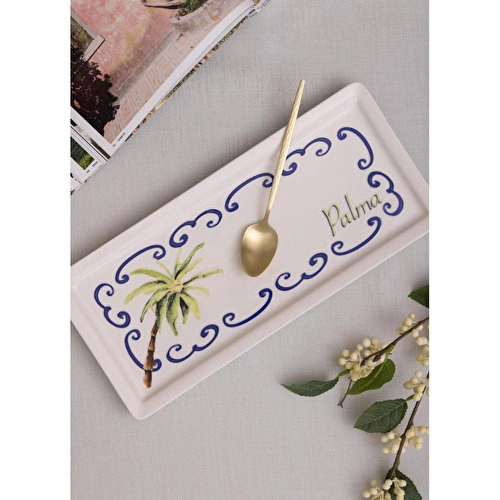 The Mia Palma Dikdörtgen Servis Tabağı 35x16 Cm