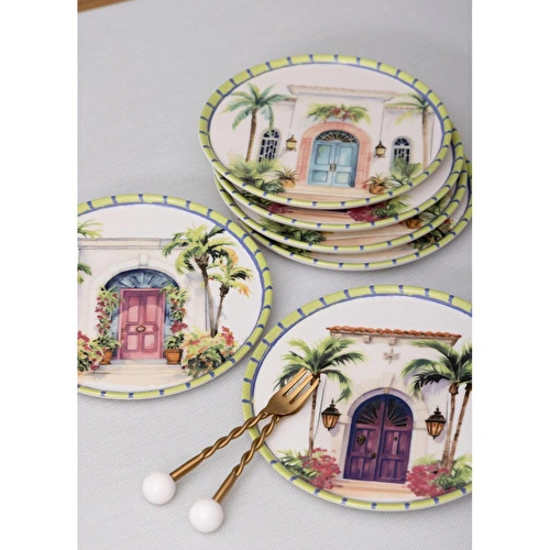 The Mia Palma Servis Tabağı 6lı Set 26 Cm