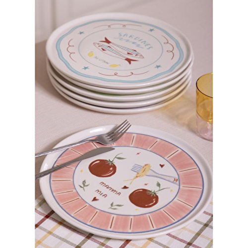 The Mia Italian Summer Servis Tabağı 6lı Set 26 Cm The Mia Italian Summer Servis Tabağı 6lı Set 26 Cm