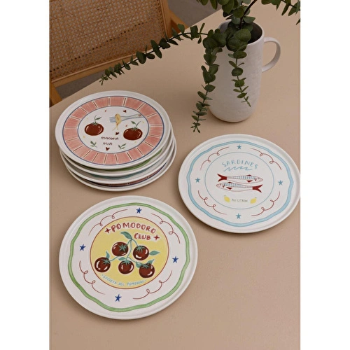 The Mia Italian Summer Servis Tabağı 6lı Set 26 Cm The Mia Italian Summer Servis Tabağı 6lı Set 26 Cm