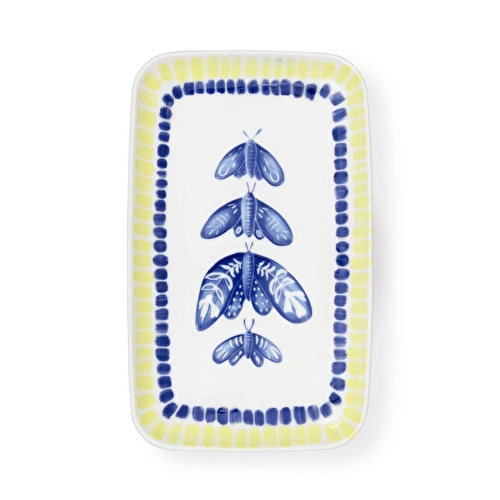 The Mia Palma Dikdörtgen Servis Tabağı 31x20 Cm The Mia Palma Dikdörtgen Servis Tabağı 31x20 Cm