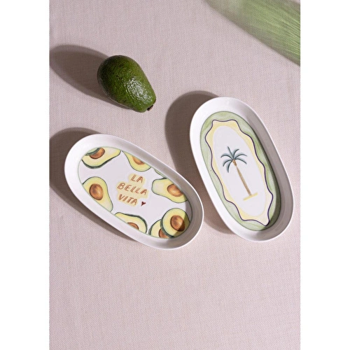 The Mia Italian Summer Oval Servis Tabağı 2li 29 Cm