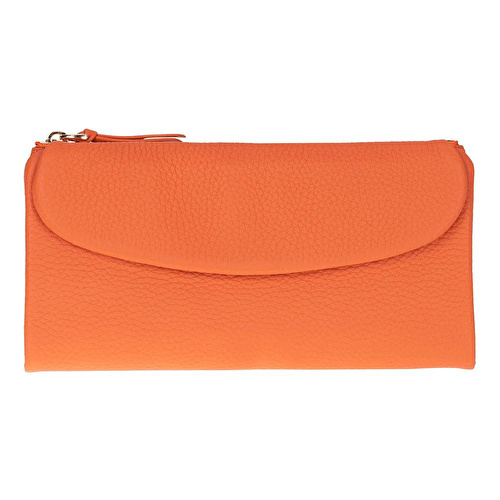 Bloominbag Élia Pebble Orange Large Deri Kadın Cüzdan & Clutch