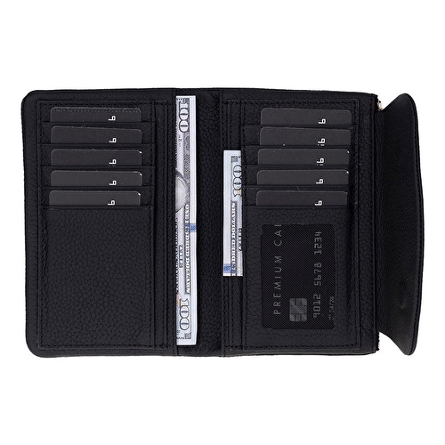 Bloominbag Élia Noir Black Medium Deri Kadın Cüzdan & Clutch Bloominbag Élia Noir Black Medium Deri Kadın Cüzdan & Clutch