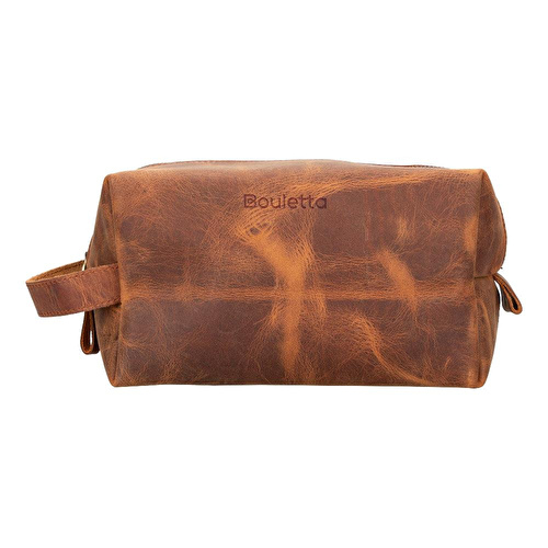 Bloominbag Voyage Burnt Orange Hakiki Deri Dopp Kit – X Large Bloominbag Voyage Burnt Orange Hakiki Deri Dopp Kit – X Large