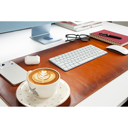 Bloominbag Atelier 91 Sandy Tan Leather Desk Mat - Medium Bloominbag Atelier 91 Sandy Tan Leather Desk Mat - Medium