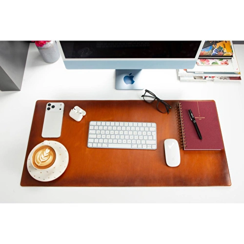 Bloominbag Atelier 91 Sandy Tan Leather Desk Mat - Medium Bloominbag Atelier 91 Sandy Tan Leather Desk Mat - Medium