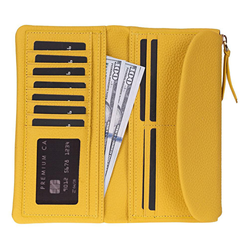 Bloominbag Élia Butter Yellow Large Deri Kadın Cüzdan & Clutch Bloominbag Élia Butter Yellow Large Deri Kadın Cüzdan & Clutch