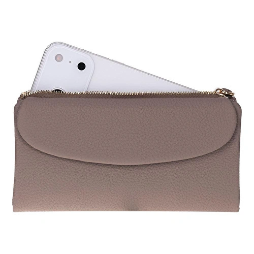 Bloominbag Élia Mink Taupe Large Deri Kadın Cüzdan & Clutch Bloominbag Élia Mink Taupe Large Deri Kadın Cüzdan & Clutch