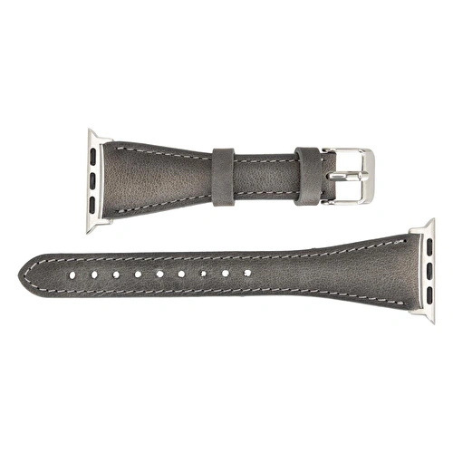 Bloominbag Bloomband Signature Stone Gray Leather Apple Watch Band - 44/45/46/49mm Bloominbag Bloomband Signature Stone Gray Leather Apple Watch Band - 44/45/46/49mm