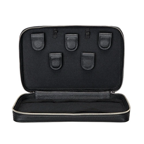 Bloominbag Arcadia Onyx Black Premium Deri Teknoloji Kablo & Aksesuar Düzenleyici