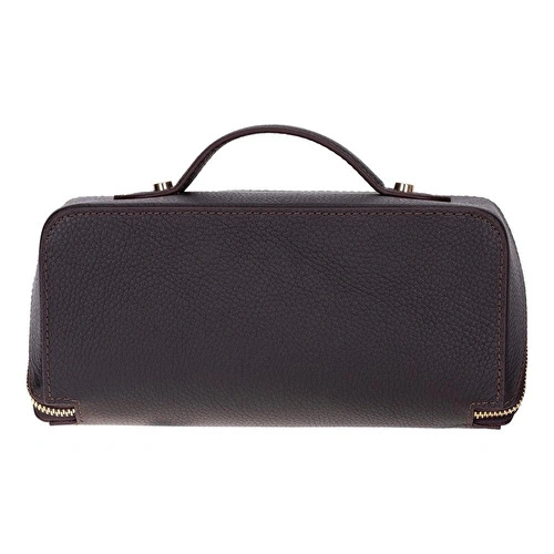 Bloominbag Ella Terra Espresso Brown Deri Seyahat Ve Makyaj Çantası Bloominbag Ella Terra Espresso Brown Deri Seyahat Ve Makyaj Çantası