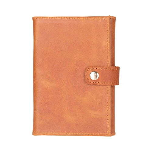 Bloominbag Bloomband Classic Tan Akıllı Saat Çantası - Triple Deri Saat Kordonu Organizer