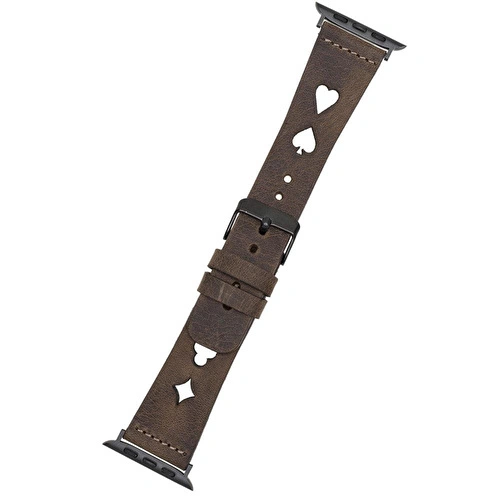Bloominbag Valais Espresso Brown Leather Apple Watch Kordon-44/45/46/49mm Bloominbag Valais Espresso Brown Leather Apple Watch Kordon-44/45/46/49mm