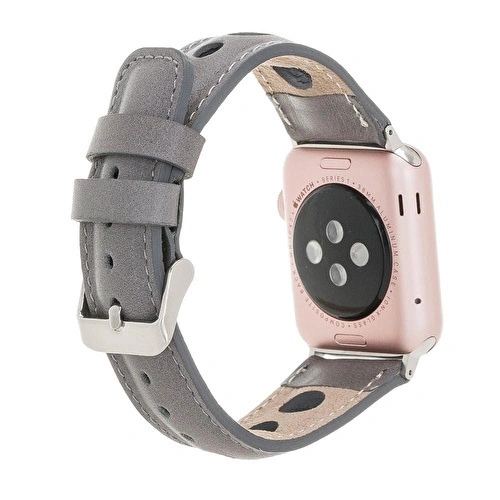 Bloominbag Alpine Stone Gray Hakiki Deri Apple Watch Kordonu - 44/45/46/49mm Bloominbag Alpine Stone Gray Hakiki Deri Apple Watch Kordonu - 44/45/46/49mm