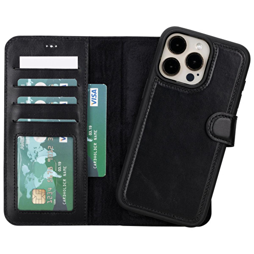 Bloominbag Aurel Magna Onyx Black Deri Iphone 16 Pro (6.3