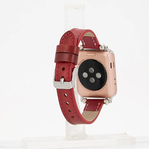 Bloominbag Bloomband Signature Crimson Red Leather Apple Watch Band - 44/45/46/49mm Bloominbag Bloomband Signature Crimson Red Leather Apple Watch Band - 44/45/46/49mm