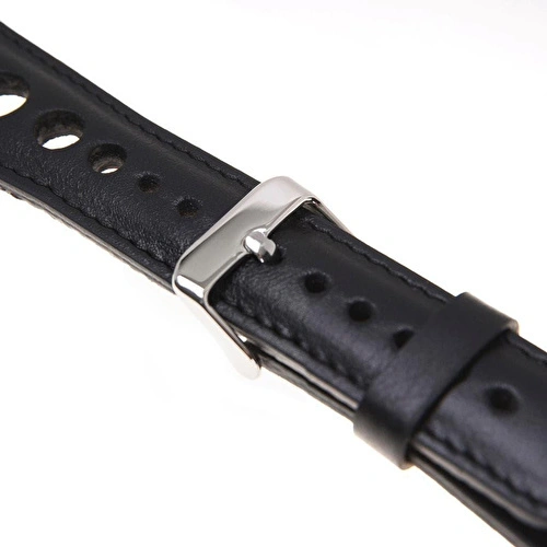 Bloominbag Alpine Noir Black Hakiki Deri Apple Watch Kordonu - 44/45/46/49mm