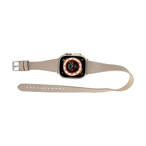 Bloominbag Alpine Slim Double Tour Dune Brown Hakiki Deri Apple Watch Kordonu - 44/45/46/49mm Bloominbag Alpine Slim Double Tour Dune Brown Hakiki Deri Apple Watch Kordonu - 44/45/46/49mm