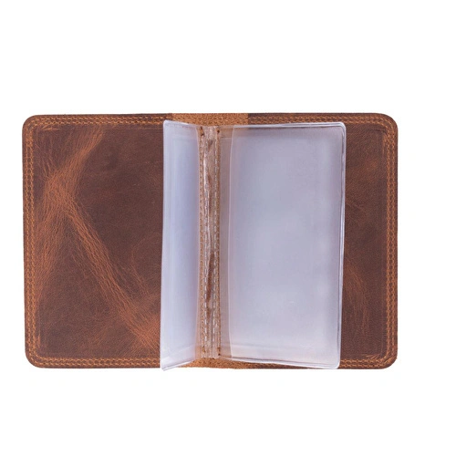 Bloominbag Drive Heritage Brown Deri Ruhsat Kılıfı