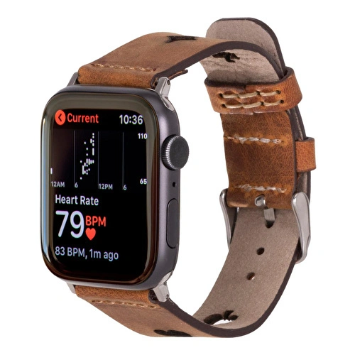 Bloominbag Valais Siena Tan Leather Apple Watch Kordon-44/45/46/49mm