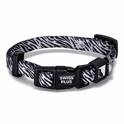 Bloominbag Swissplus Urban Paws Zebra Noir Recycled Köpek Tasması - 10 Mm Bloominbag Swissplus Urban Paws Zebra Noir Recycled Köpek Tasması - 10 Mm