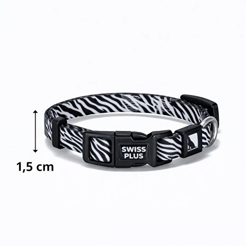 Bloominbag Swissplus Urban Paws Zebra Noir Recycled Köpek Tasması - 15 Mm Bloominbag Swissplus Urban Paws Zebra Noir Recycled Köpek Tasması - 15 Mm