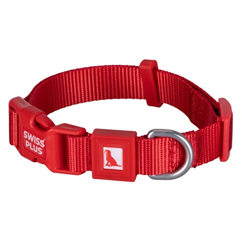 Bloominbag Swissplus Urban Paws Köpek Tasması – Crimson Red | Ayarlanabilir, Dayanıklı, Hafif-25mm