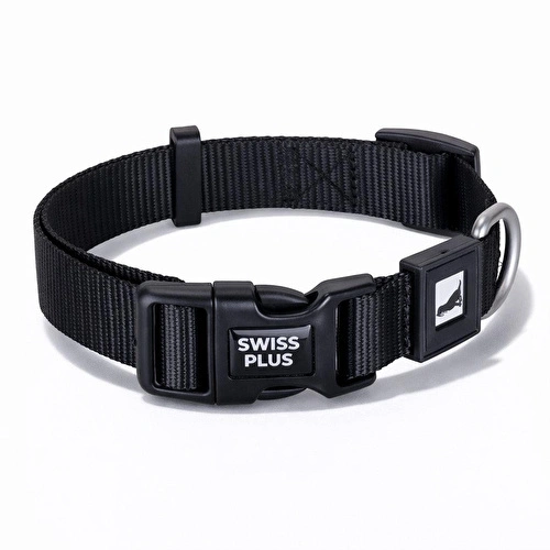 Bloominbag Swissplus Urban Paws Köpek Tasması – Noir Black | Ayarlanabilir, Dayanıklı, Hafif-20mm
