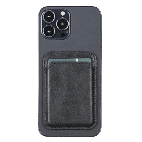Bloominbag Snapé Noir Black Mıknatıslı Deri Telefon Kartlık Bloominbag Snapé Noir Black Mıknatıslı Deri Telefon Kartlık